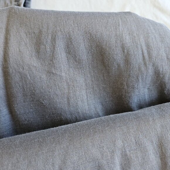 Truly By Part Two Gray Cotton Lurex SleevlessShimmery Mini Pockets Zippers US 10 - Picture 16 of 16